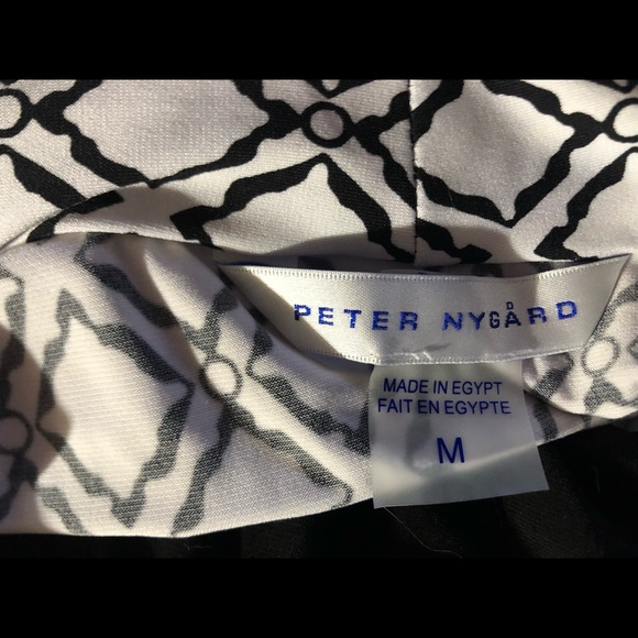 NWT Peter Nygard Blue Geometric Pantsuit Sz M - Picture 7 of 7